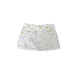 Bonpoint White Denim Skirt